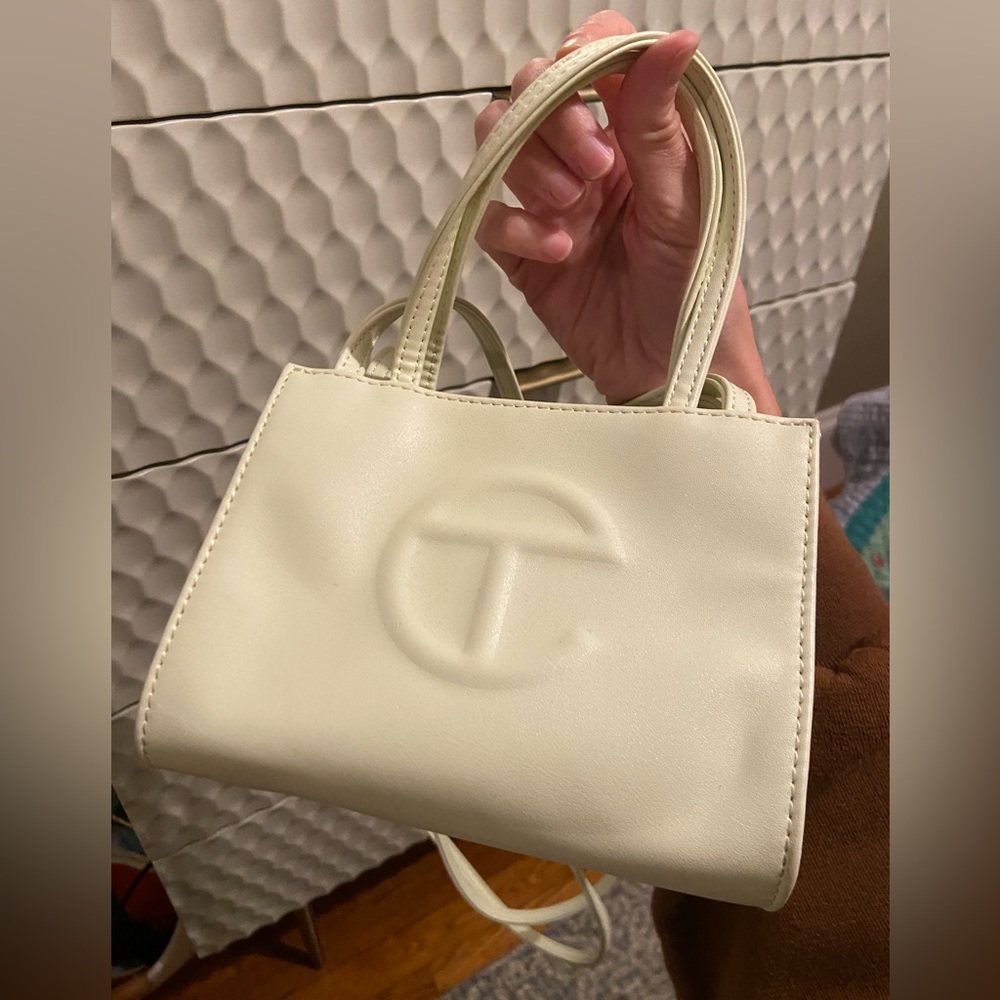 Telfar Small Shopping Bag in shade “Glue”